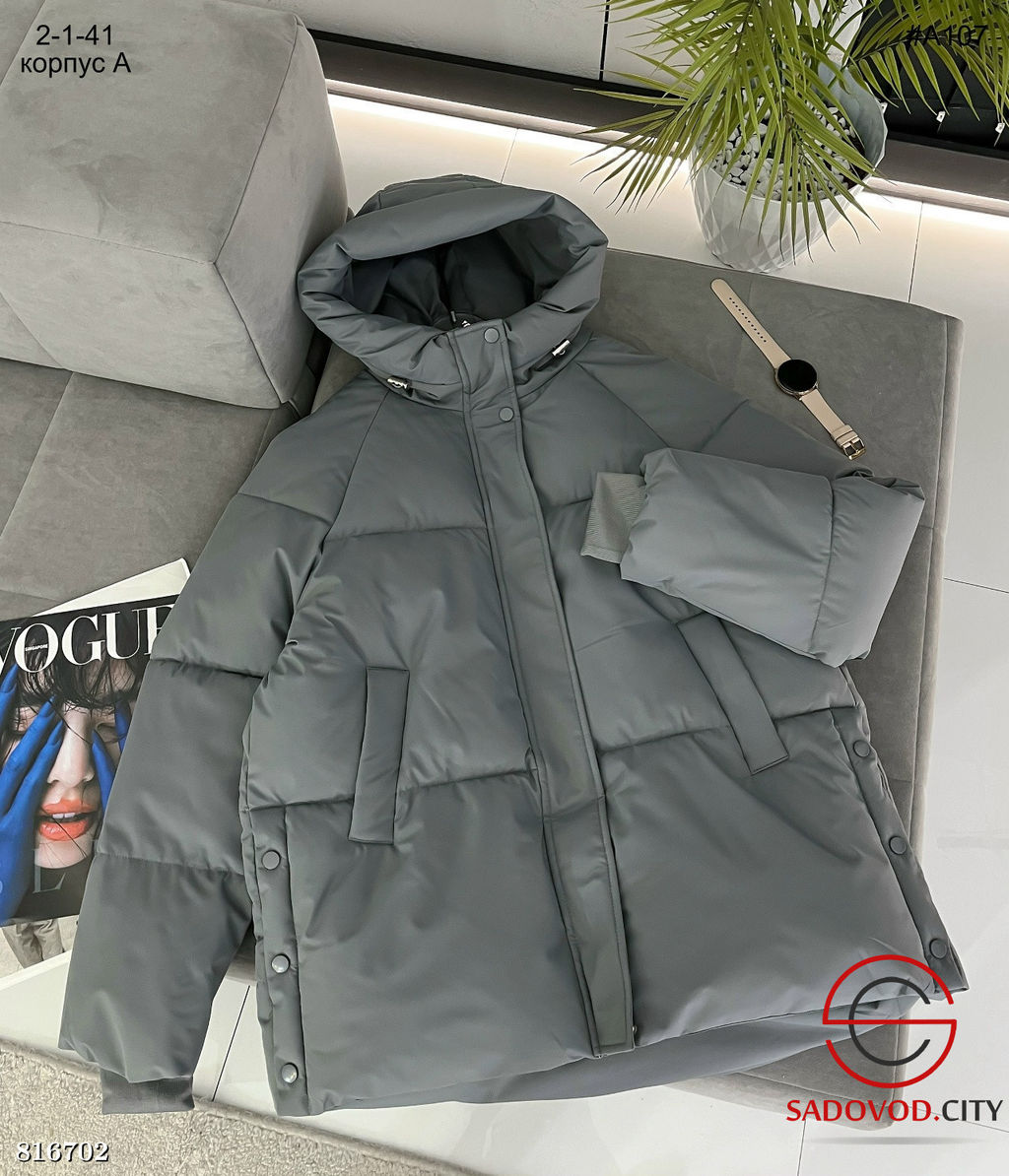 Зимняя женская дутая куртка с капюшоном - Bruno фото 4