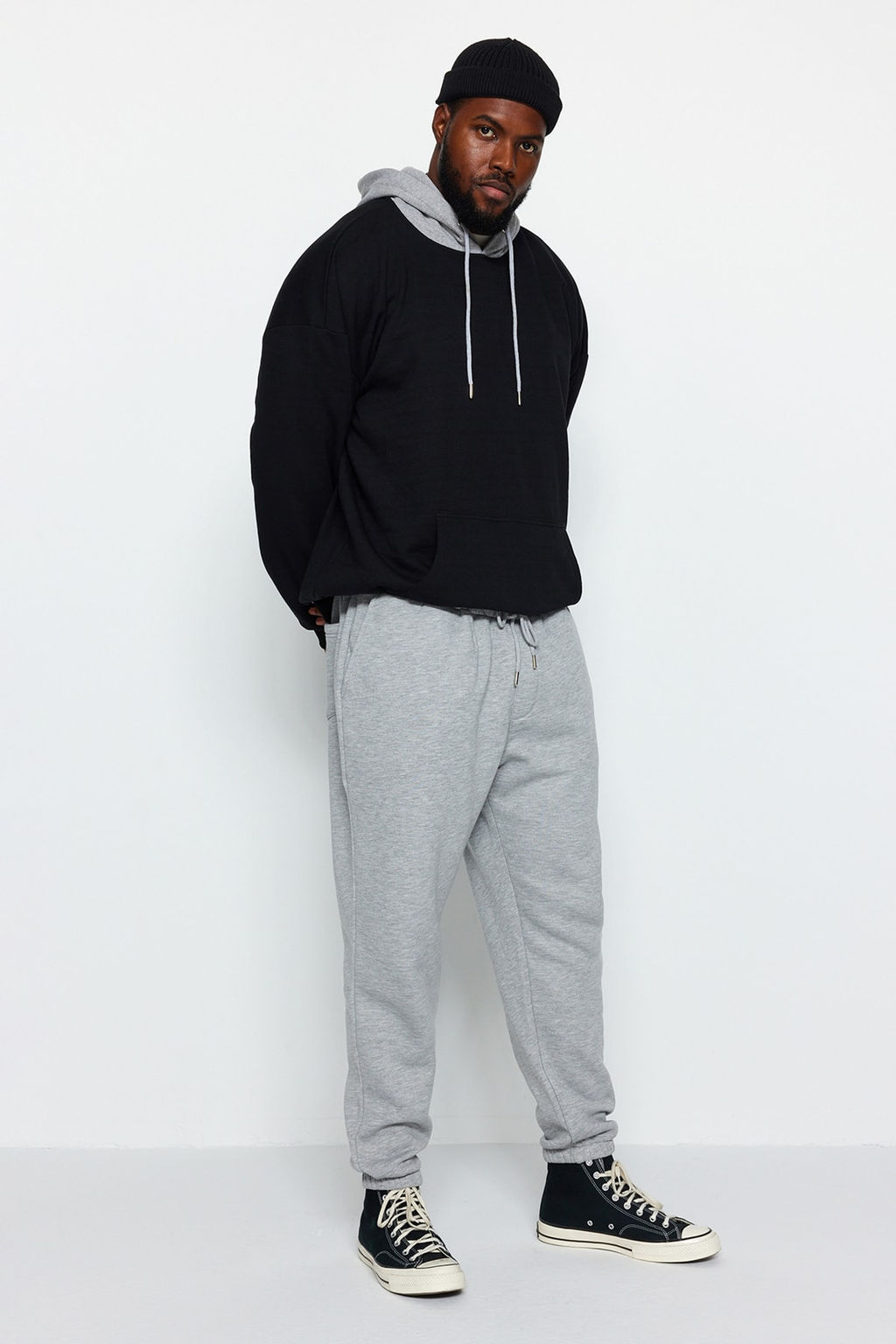 TRENDYOL MAN Siyah Buyuk Beden Regular/Normal Kesim Lastik Paca Jogger Polarl? Esofman Alt? TMNAW24AJ00002 - Trendyolmilla фото 17