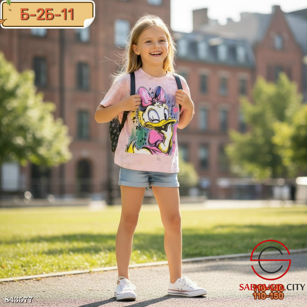 Футболка для девочки с рисунком
