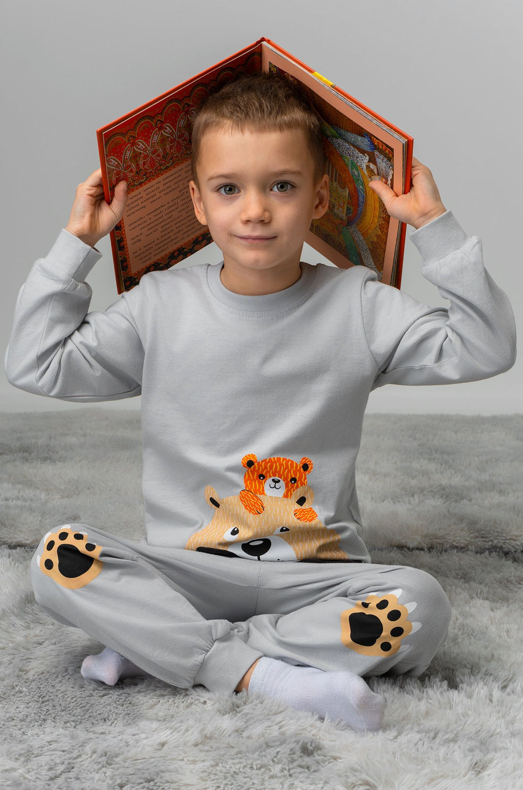 Хлопковая пижама для мальчика Bonito  фото 7