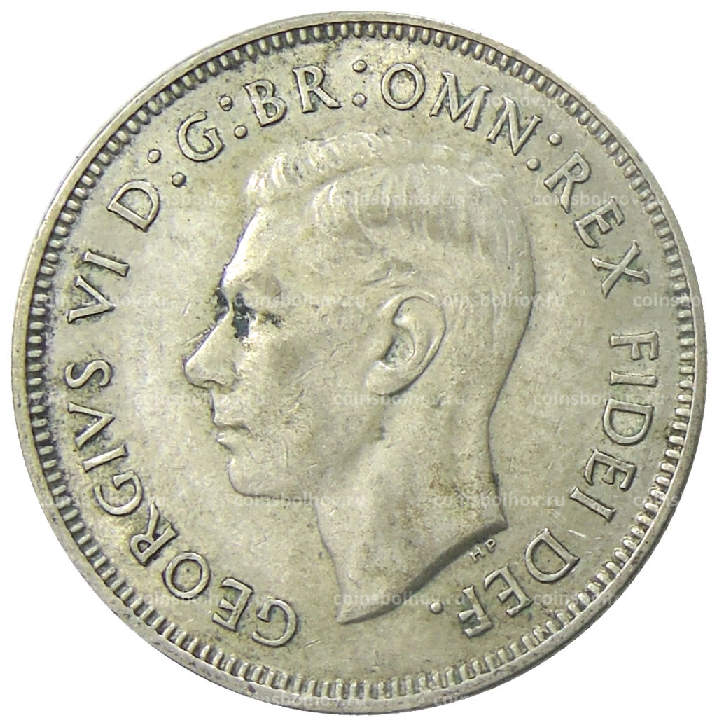 1 флорин (2 шиллинга) 1951 года Австралия  50 лет Федерации