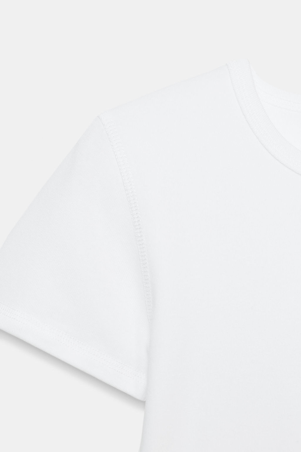 CAMISETA MANGA CORTA TEXTO / Blanco - Zara фото 5