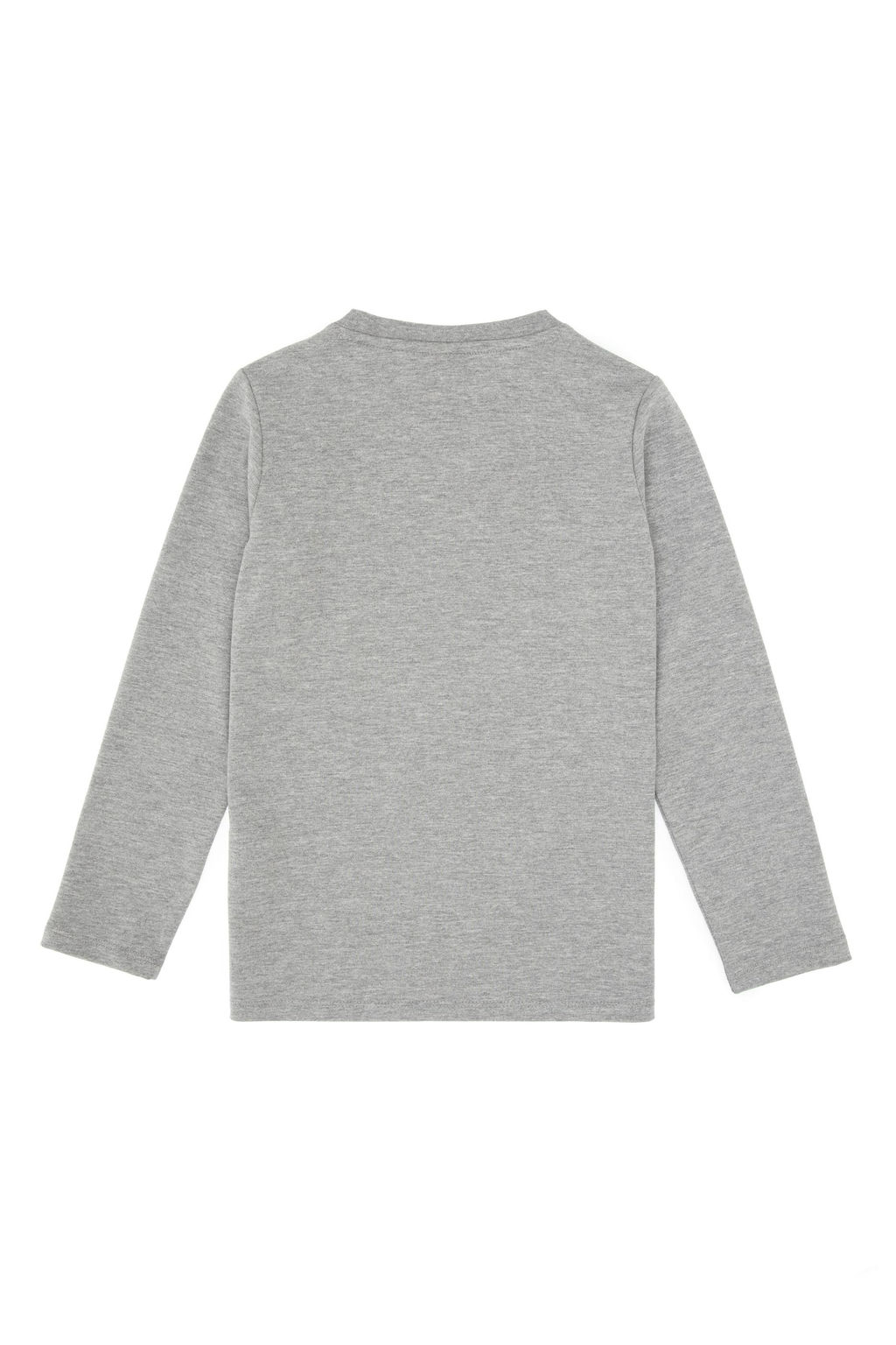 Erkek _ocuk Gri Melanj Basic Bisiklet Yaka Sweatshirt Sepette S_rpriz _ndirim - U.s. polo assn фото 3