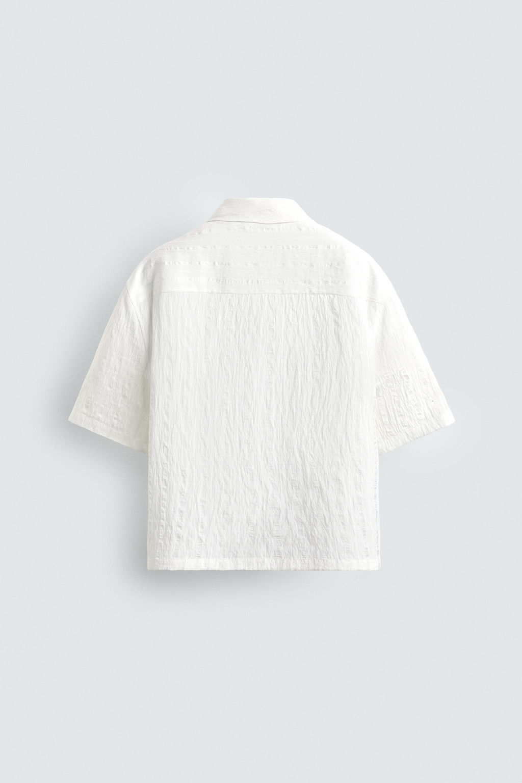 STRIPED TEXTURED FLOWING SHIRT - Zara фото 16