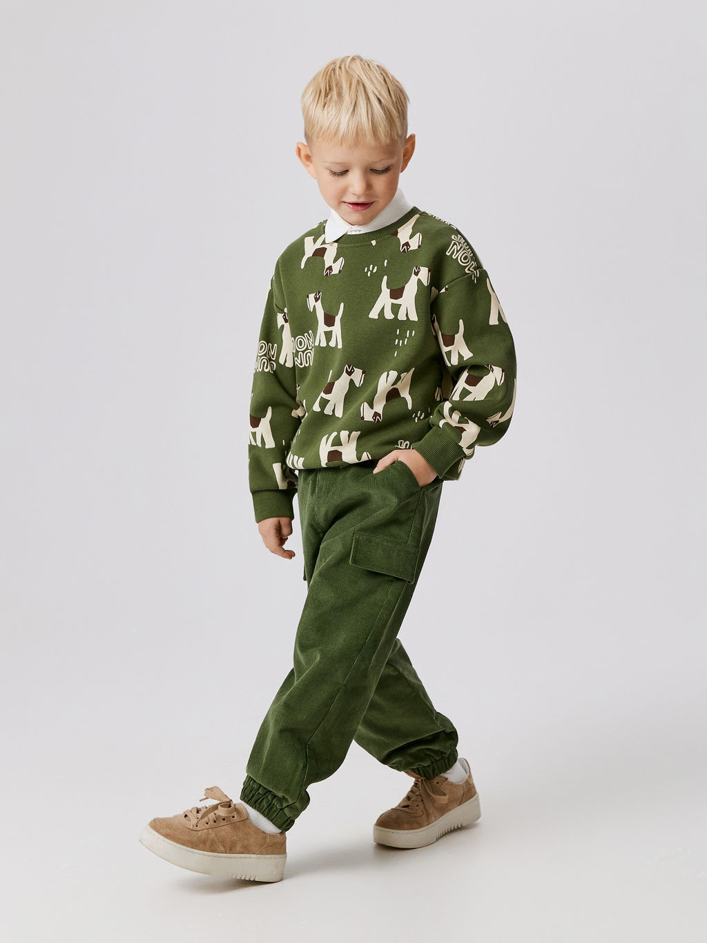 ACOOLA / Брюки (утепленные) детские для мальчиков Salas хаки фото 8