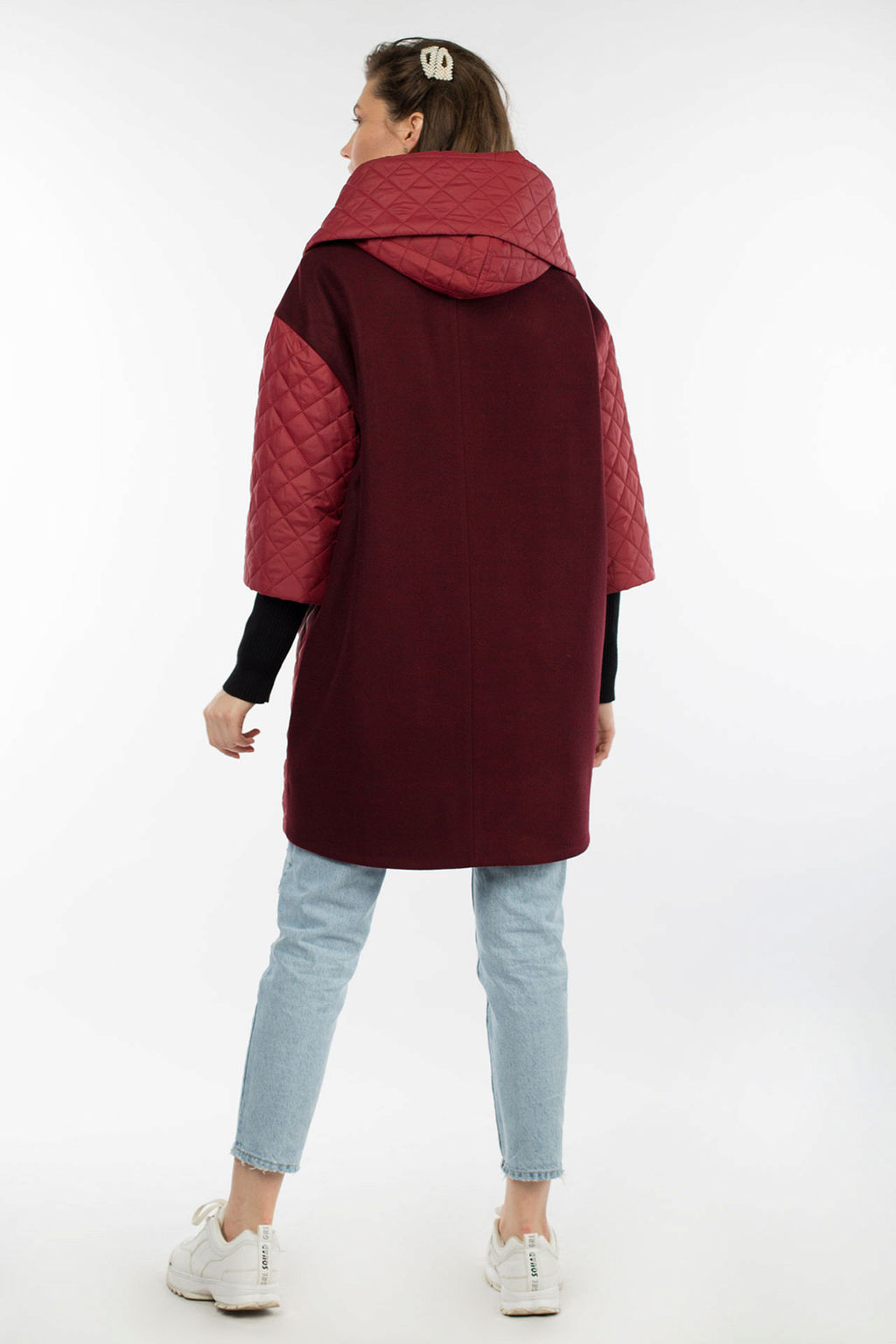 01-08505 Пальто женское демисезонное Amalgama - El podio фото 4