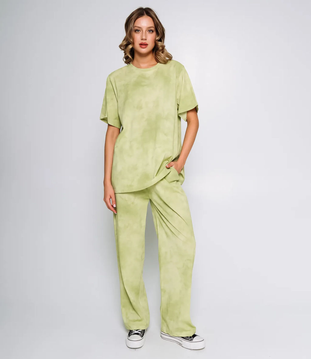 Спортивный костюм #КТ3315 (1), фисташковый