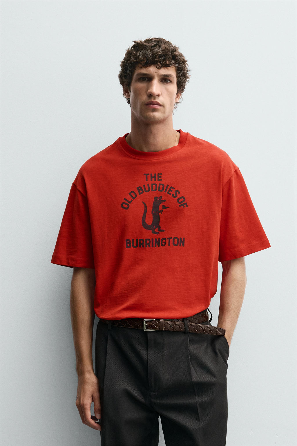 CONTRAST PRINT T-SHIRT