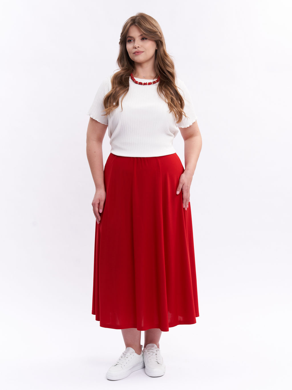 Юбка клёш UB17403RED25