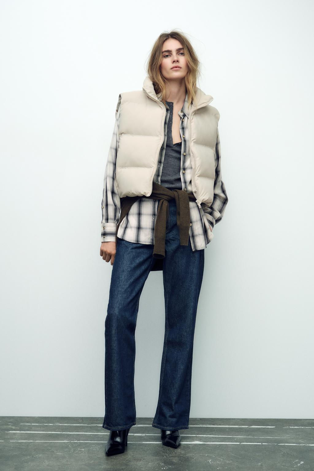 WATER-REPELLENT WINDPROOF PUFFER GILET - Zara фото 9