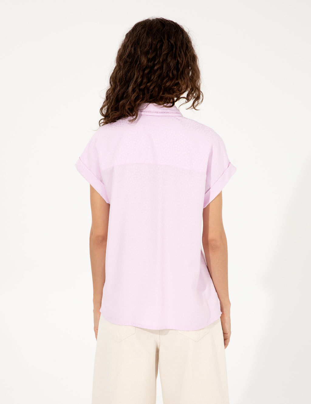 Lila Regular Fit K_sa Kollu G_mlek - Pierre cardin фото 5