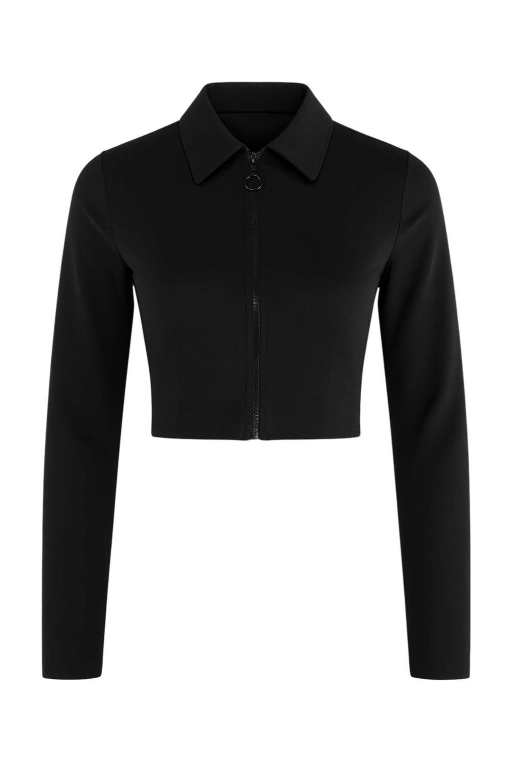 Siyah Sorfcu Fermuar Detayl? Bikini Ustu TBESS26BU00016