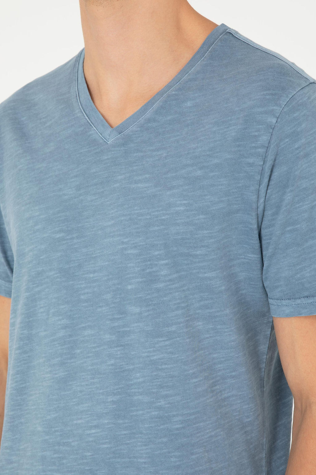 Мужская базовая футболка цвета индиго Неожиданная скидка в корзине - U.s. polo assn фото 7