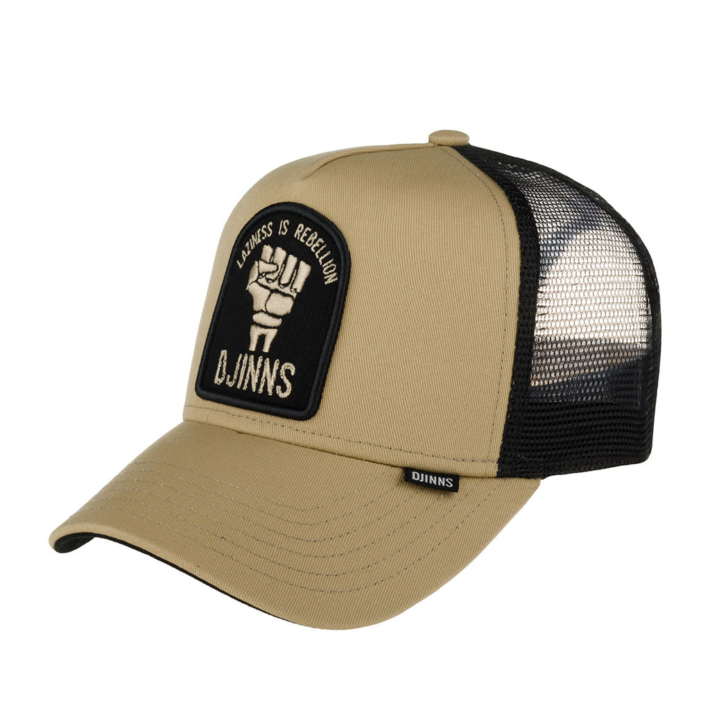 Бейсболка DJINNS арт. HFT Rebellion (бежевый / черный)