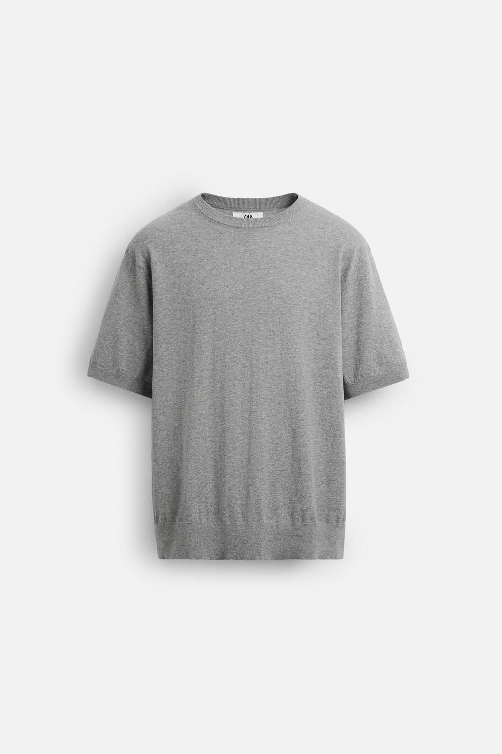 LIMITED EDITION COTTON BLEND KNIT T-SHIRT - Zara фото 9