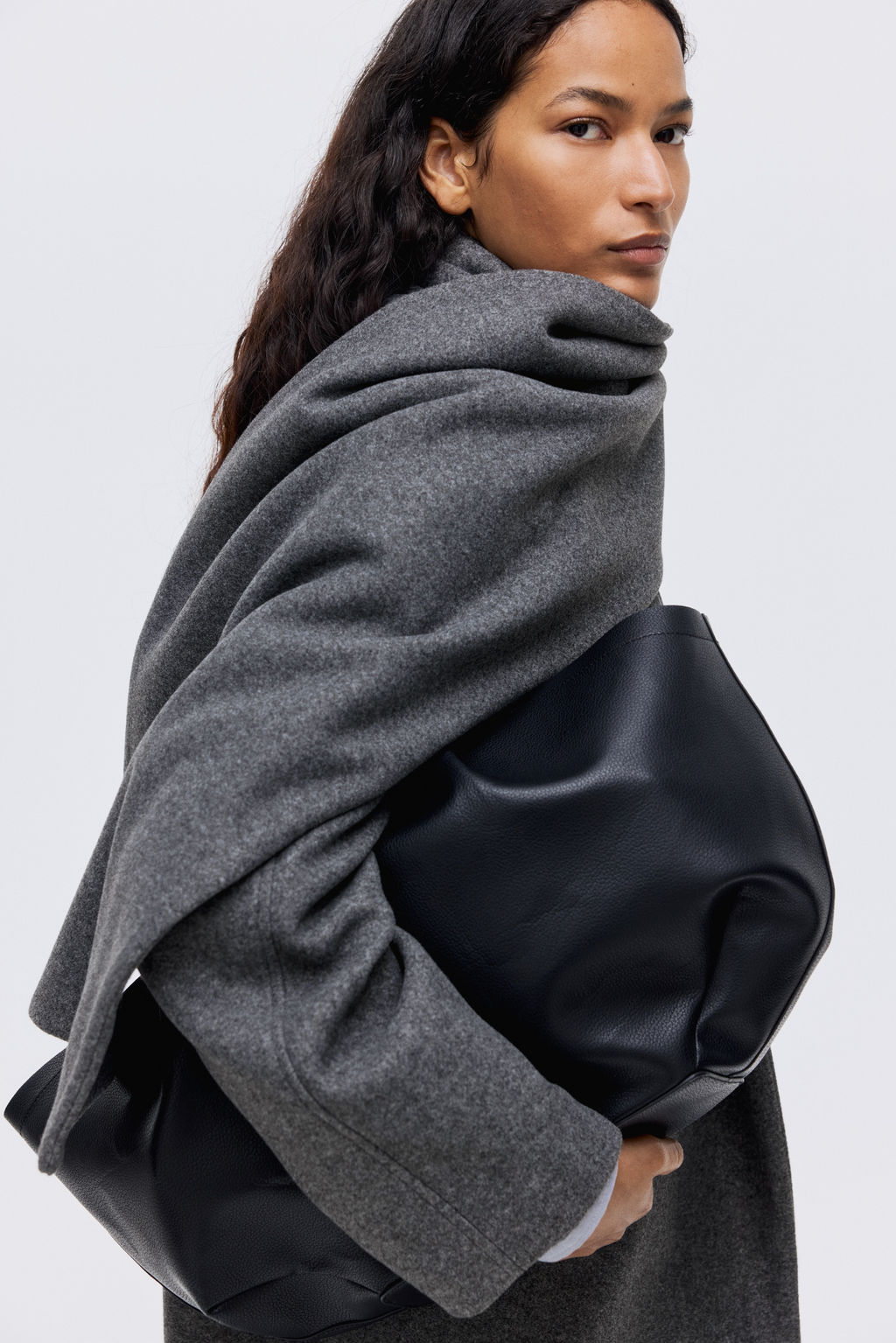 Abrigo con cuello tipo bufanda - H&m фото 4