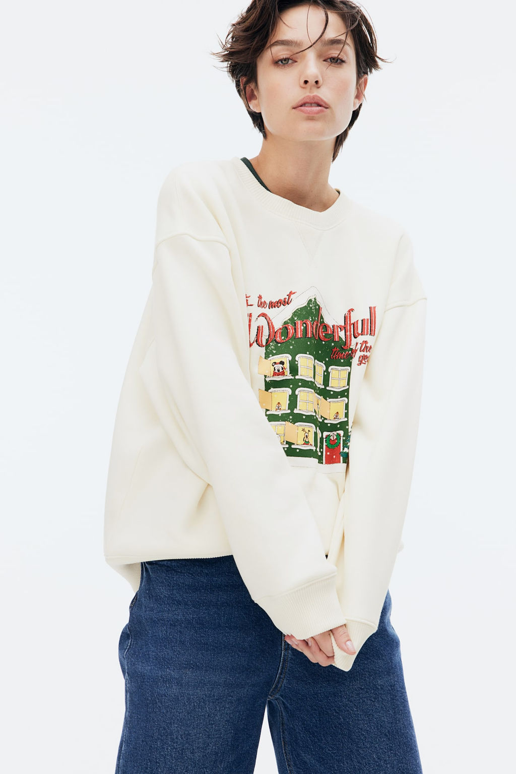 Print-motif sweatshirt - H&m фото 2