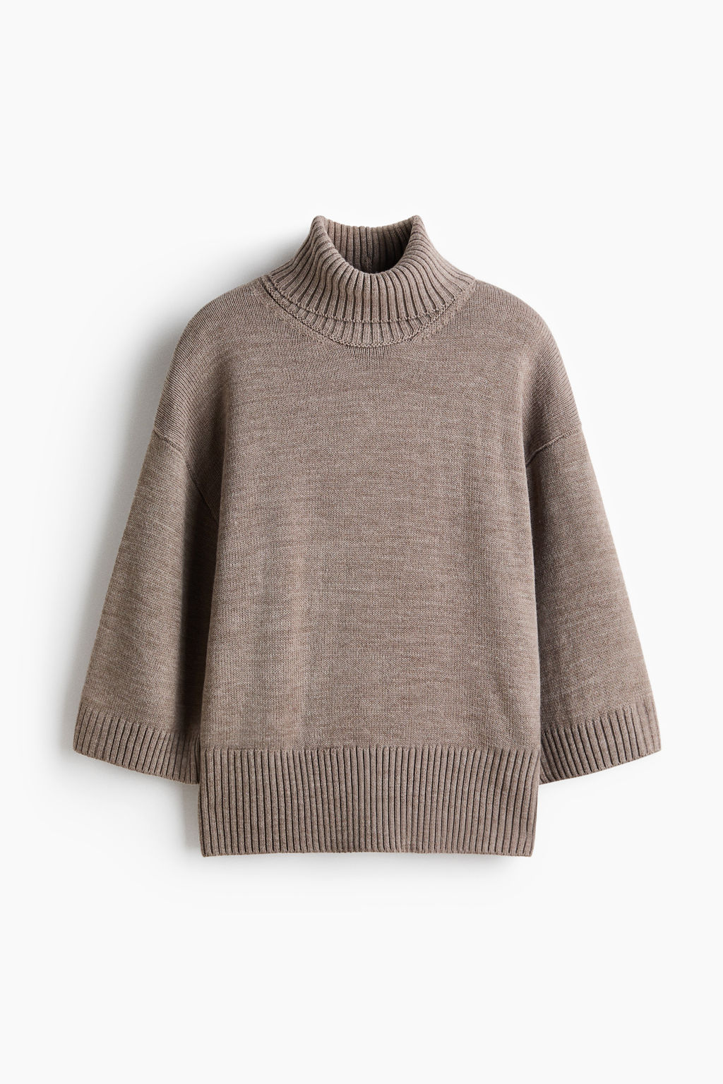 Jersey de cuello alto en punto fino - H&m фото 3
