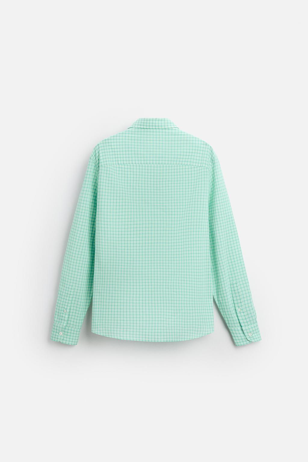 TEXTURED CHECK SHIRT - Zara фото 8