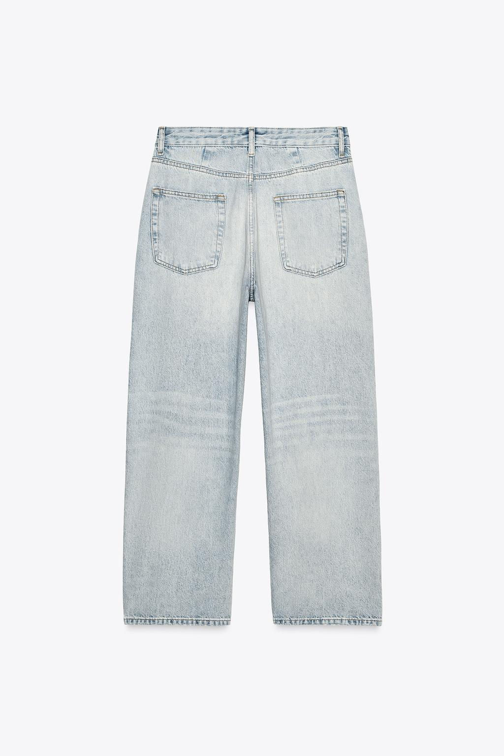 JEANS ZW COLLECTION RELAXED MID-WAIST - Zara фото 7
