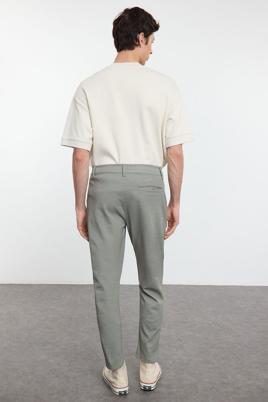 TRENDYOL MAN Haki Havuc Kesim Orme Rahat Esnek Pantolon TMNAW25PL00016 - Trendyolmilla фото 5