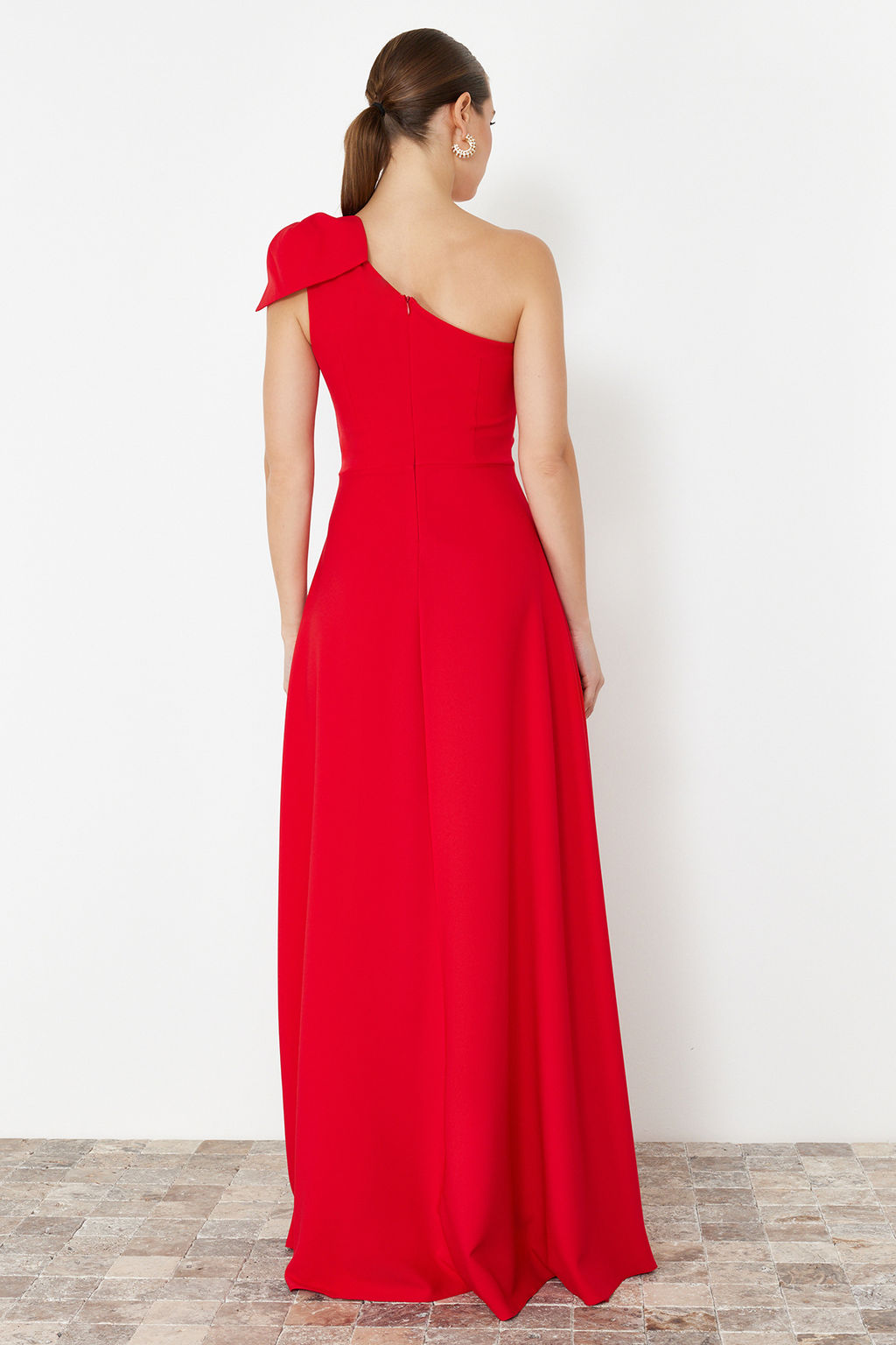 TRENDYOLMILLA Siyah A-Kesim Dokuma S?k Abiye & Mezuniyet Elbise TPRSS24AE00163  фото 20