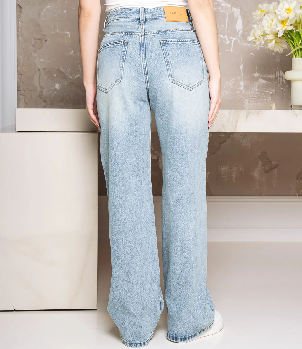 Джинсы #КТ6176, голубой