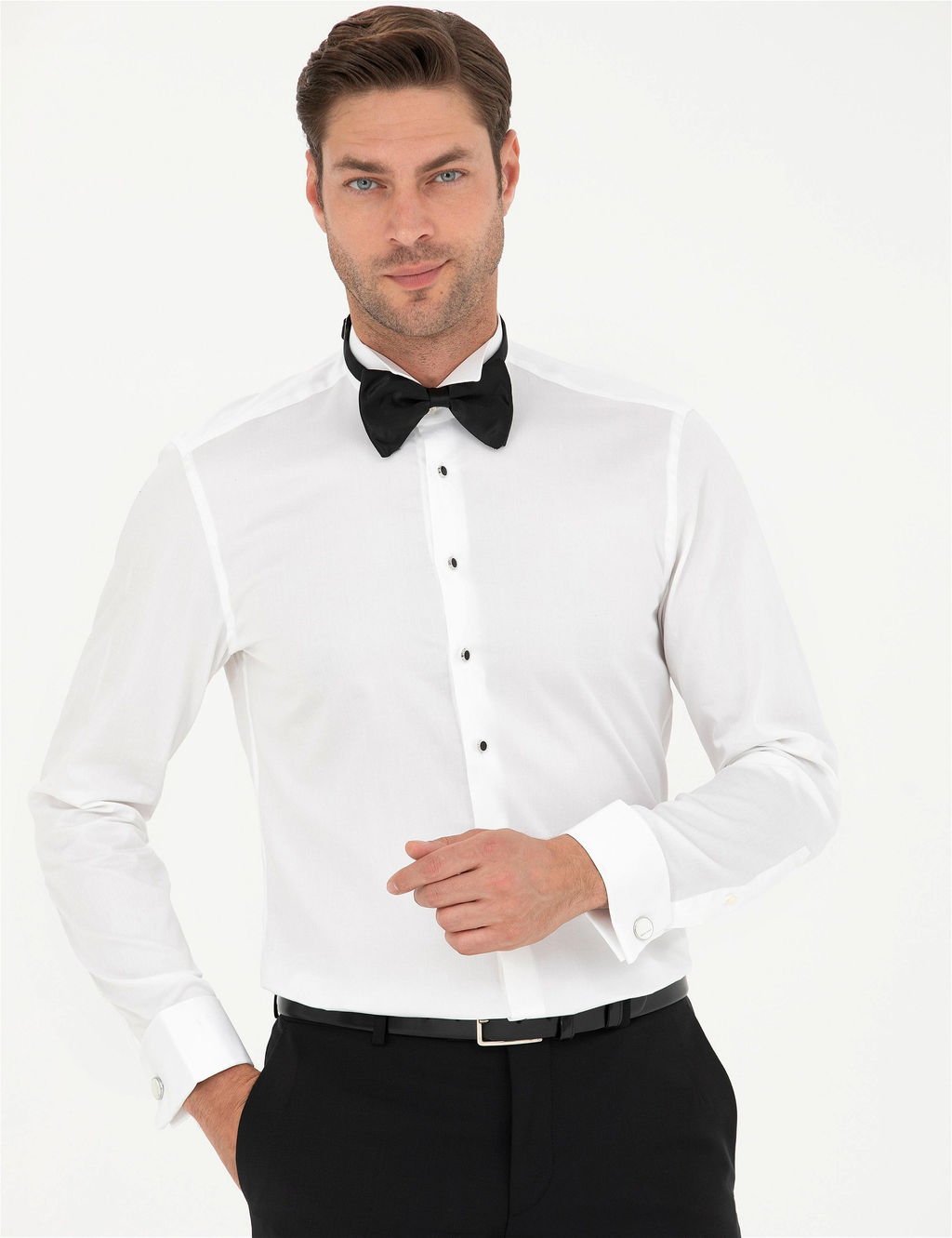 Beyaz Slim Fit Smokin G_mlek