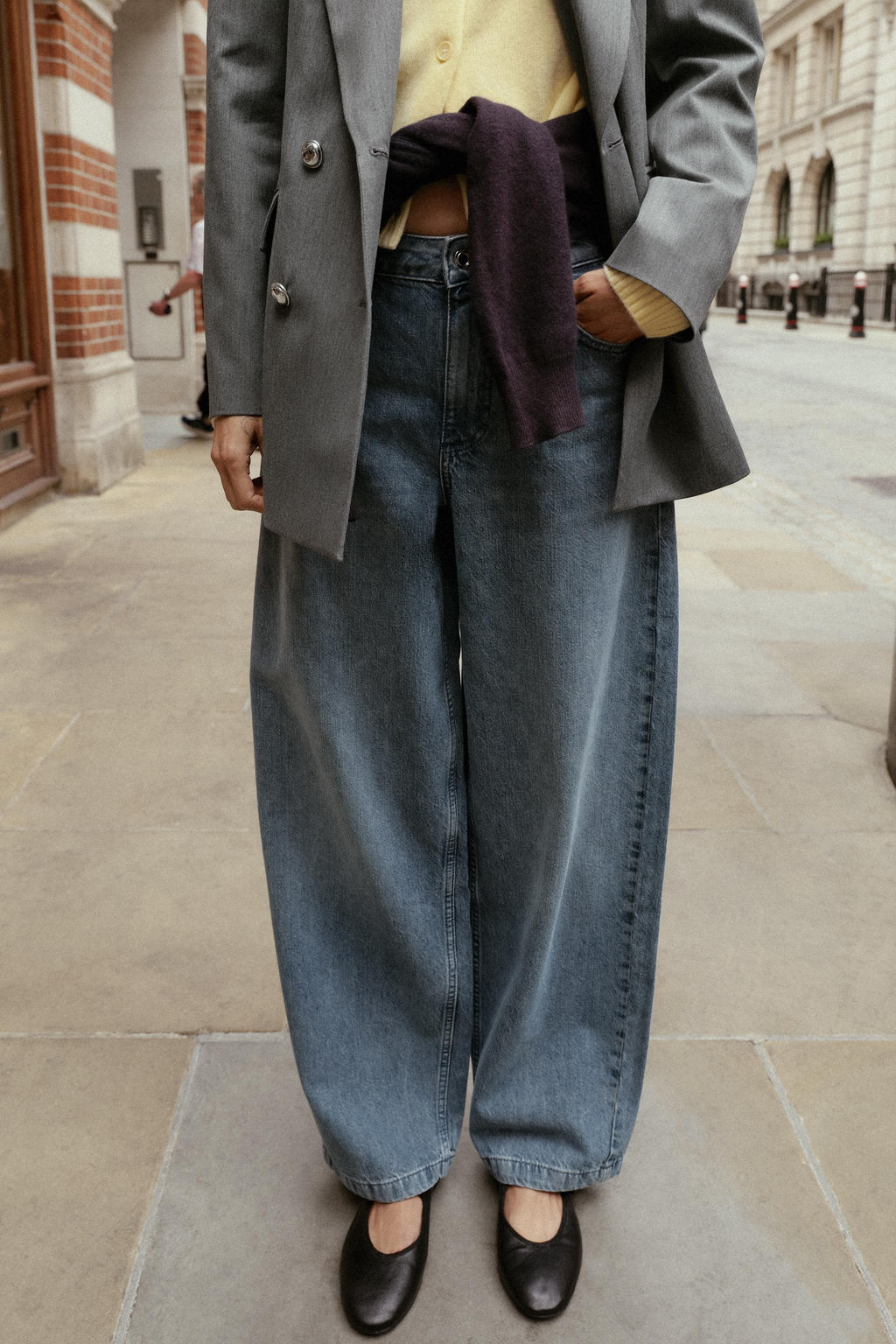 BAGGY MID-WAIST JEANS - Zara фото 2