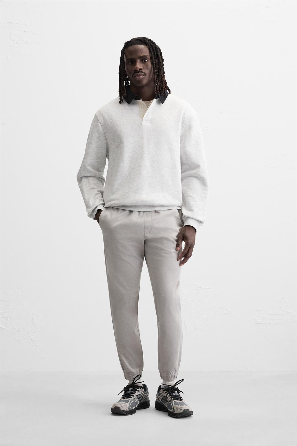 FADED JOGGER WAIST TROUSERS - Zara фото 46