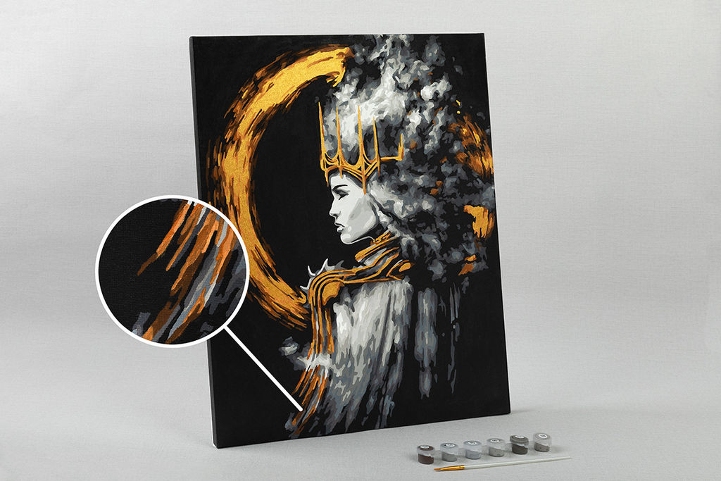 ФРЕЯ PNB/PLZ-132 Набор для раскрашивания по номерам ( с краской-металлик ) 50 х 40 см Древние чары