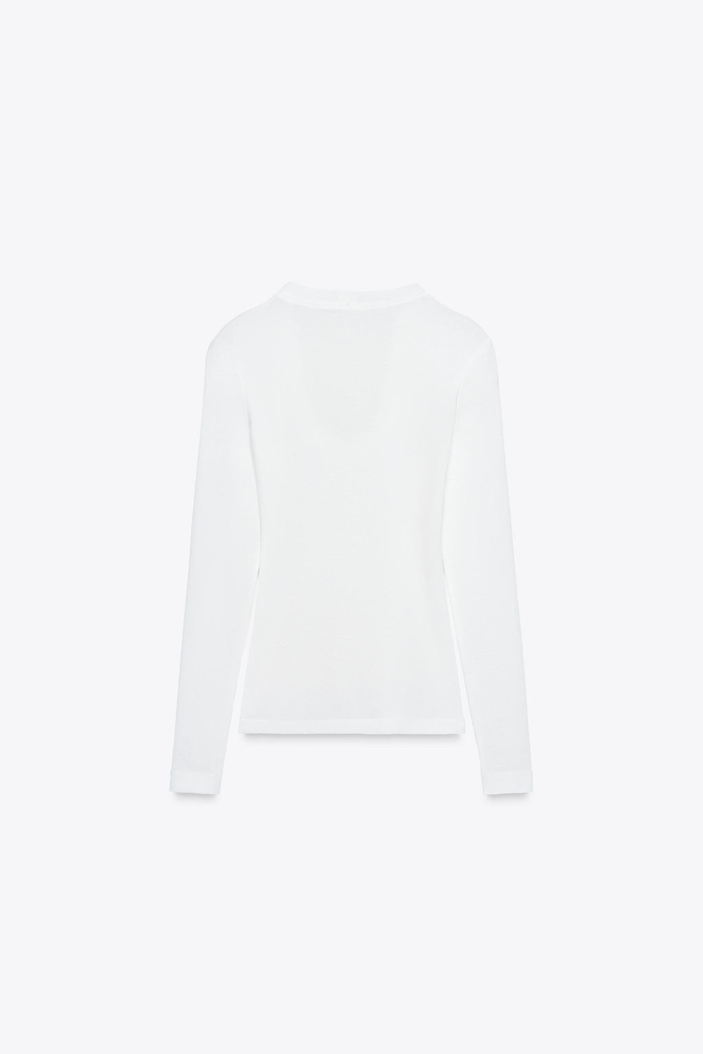 CREPE LONG SLEEVE T-SHIRT - Zara фото 8