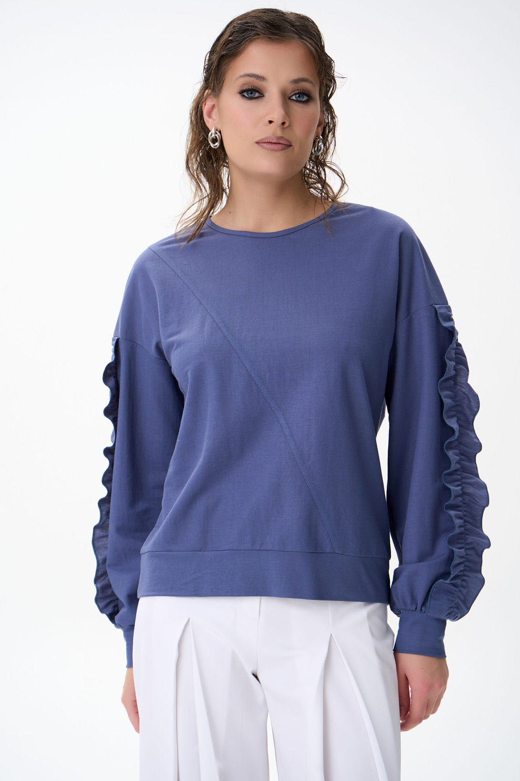 Свитшот Ния (фиалковый) - Эльза фото 3