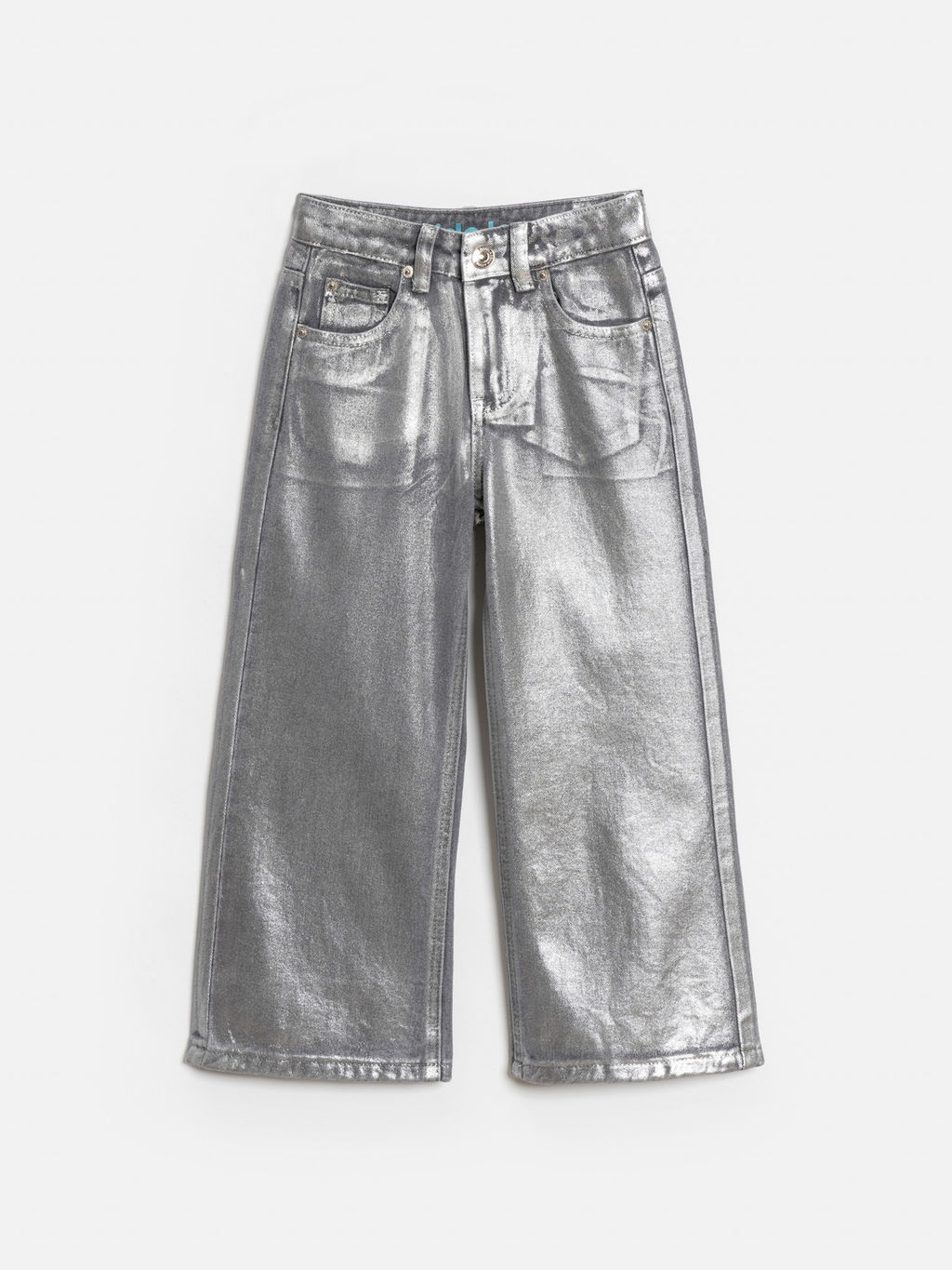 ACOOLA / Брюки джинсовые детские для девочек Poka серебряный  фото 3