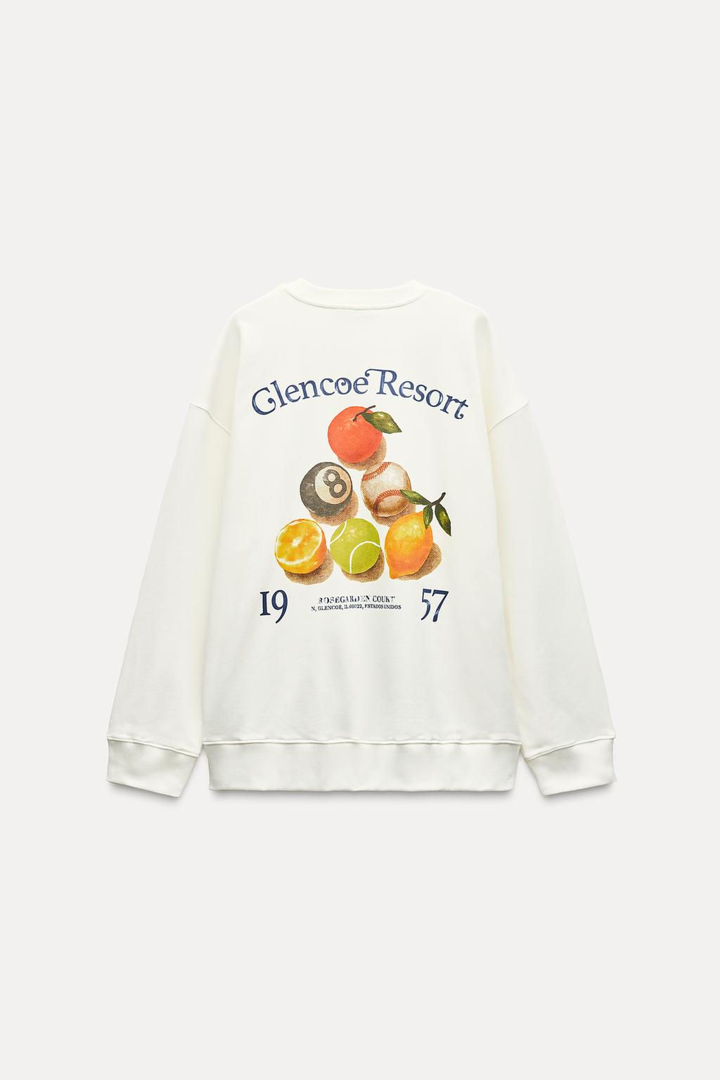 PRINTED PLUSH SWEATSHIRT - Zara фото 4