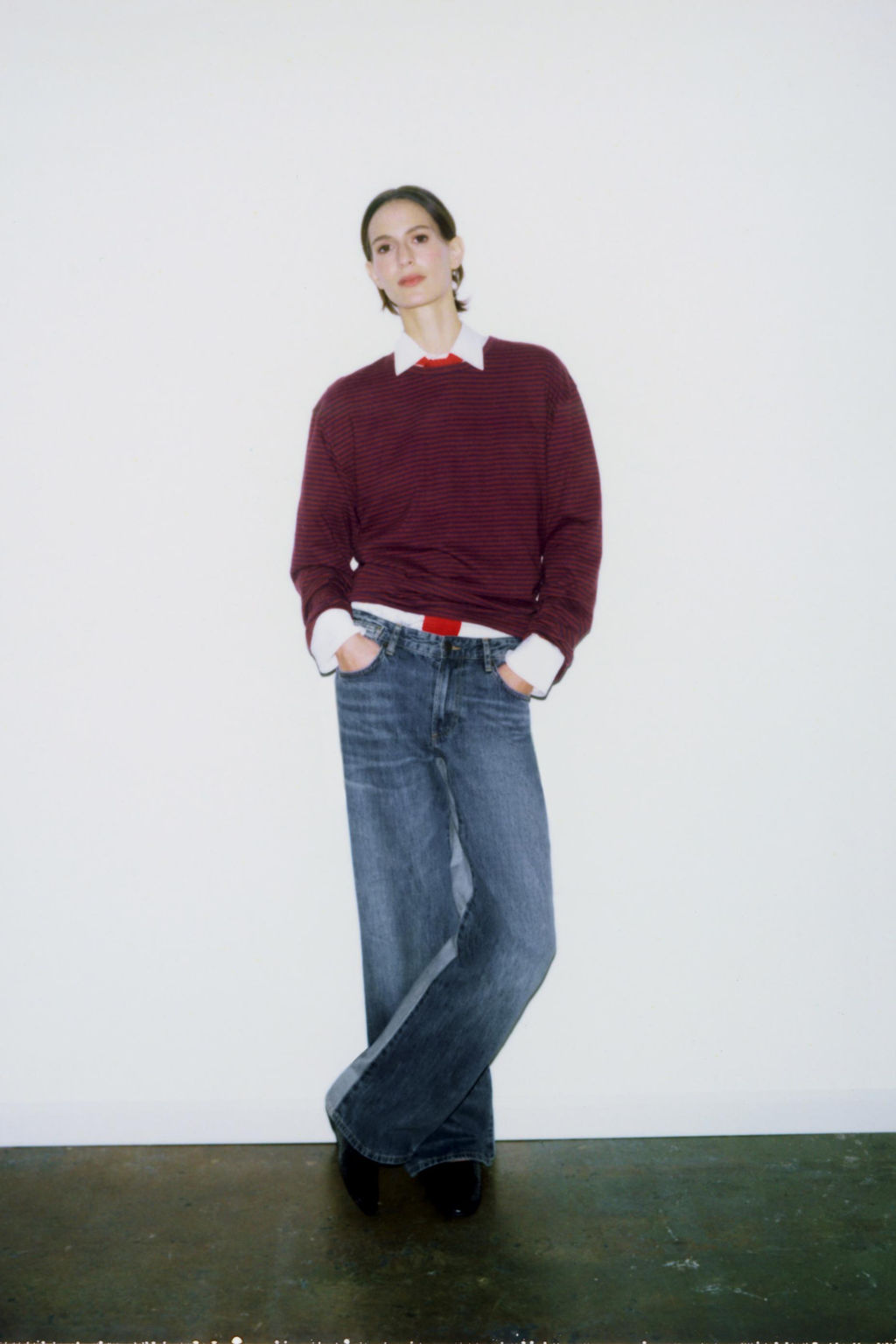 STRIPED COTTON AND LINEN T-SHIRT - Zara фото 5