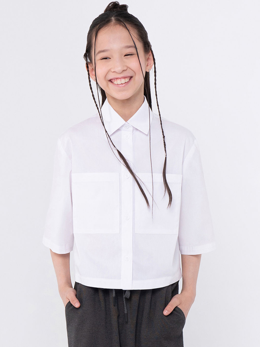 Блузка с короткими рукавами