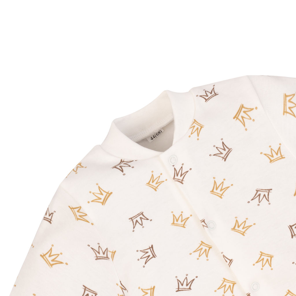 Комбинезон ясельный молочный короны