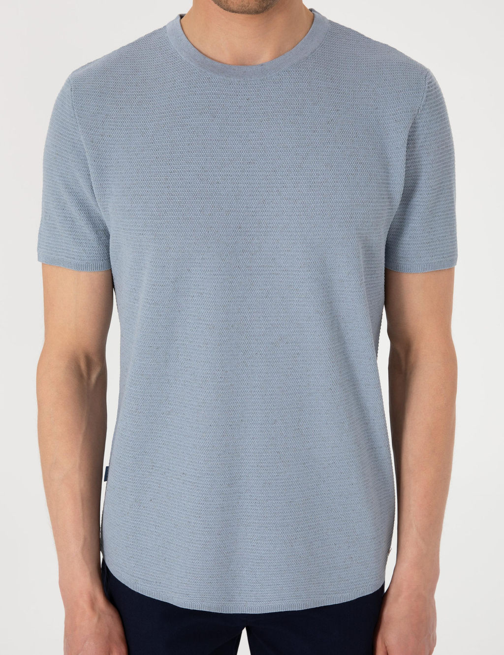 Mavi Slim Fit Keten Kar___ml_ Triko Ti__rt - Pierre cardin фото 6