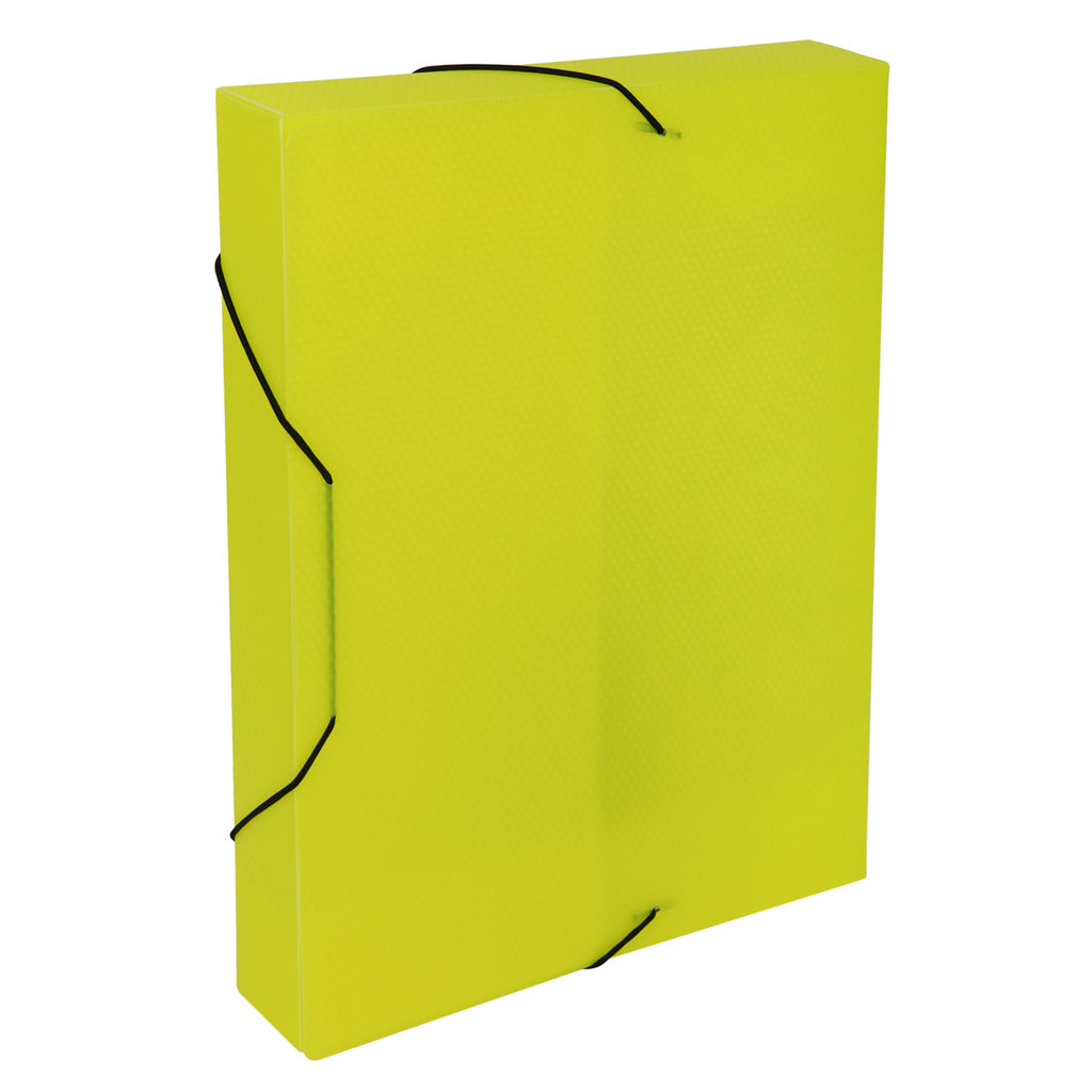 Expert Complete Короб архивный пластиковый 50 мм 1 шт. PRISMA NEON A4 эффект 3D желтый ЕС240441009