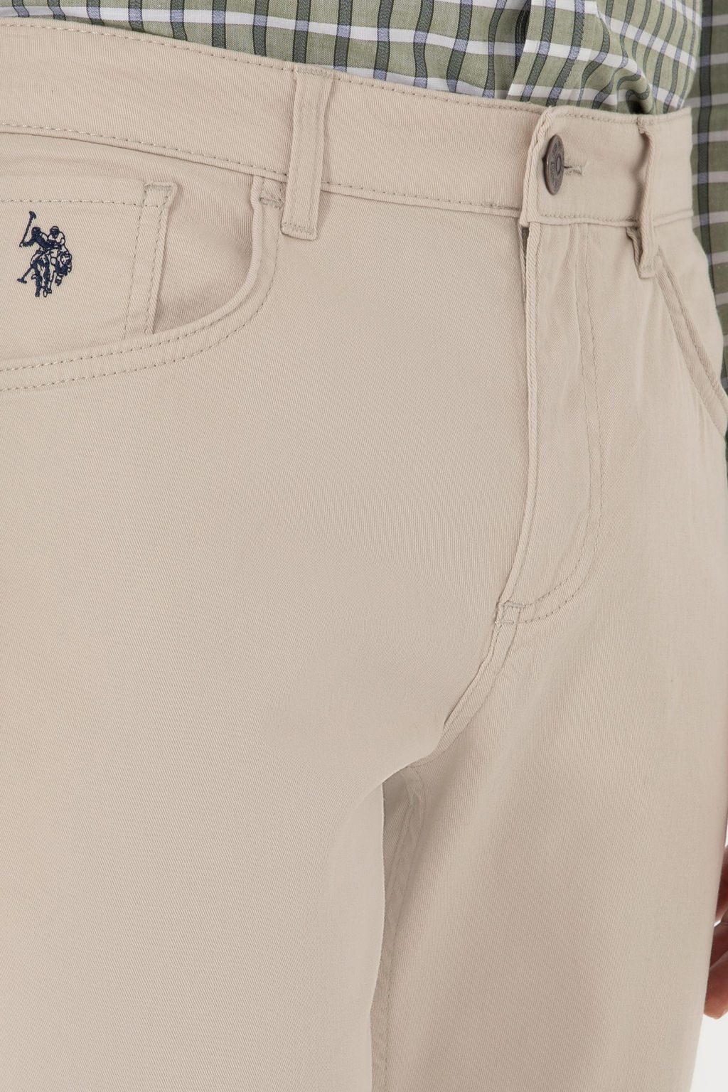 Erkek Ta_ Slim Fit Kanvas Pantolon