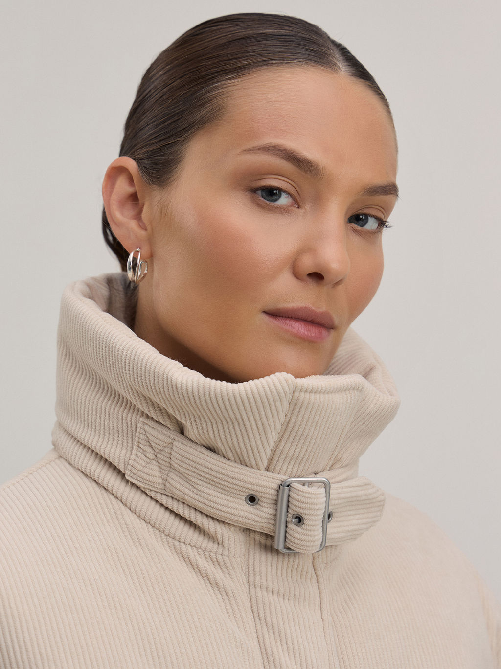 Куртка из вельветовой ткани со съемным воротником / Zarina  фото 9