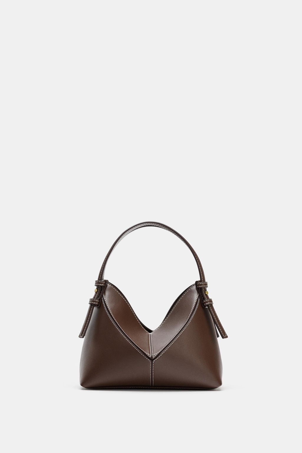 MINI BUCKET BAG WITH TOPSTITCHING - Zara фото 4