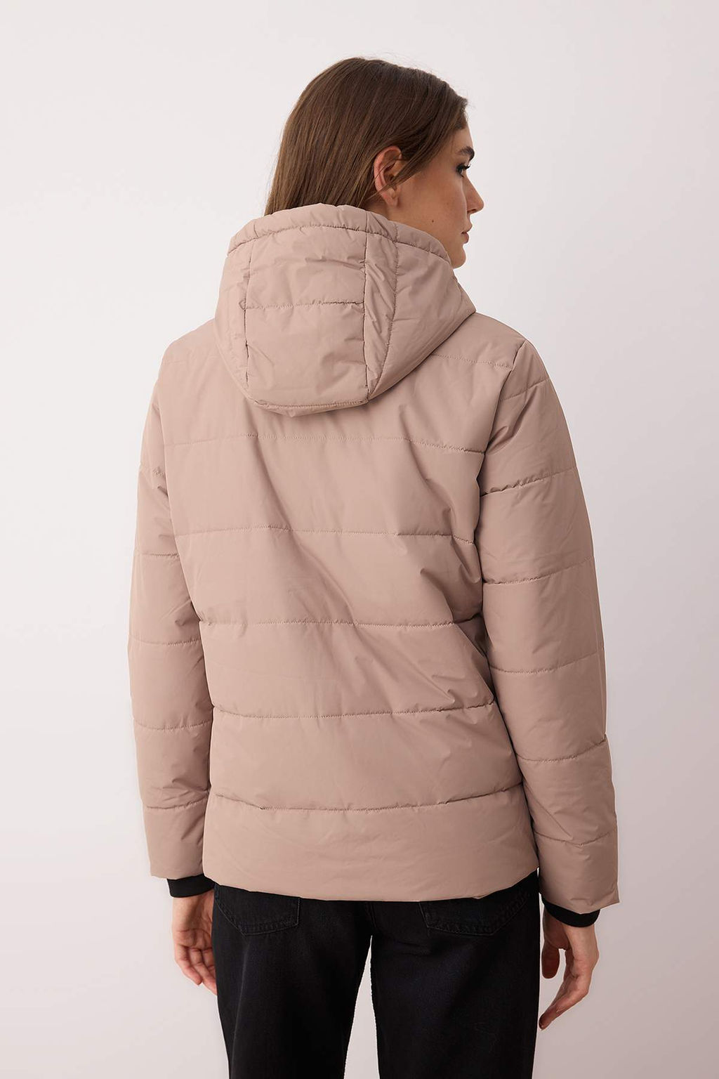 Bej Regular Kal?p Kapusonlu Su Itici Sisme Mont TWOAW26MO00000 - Trendyolmilla фото 5
