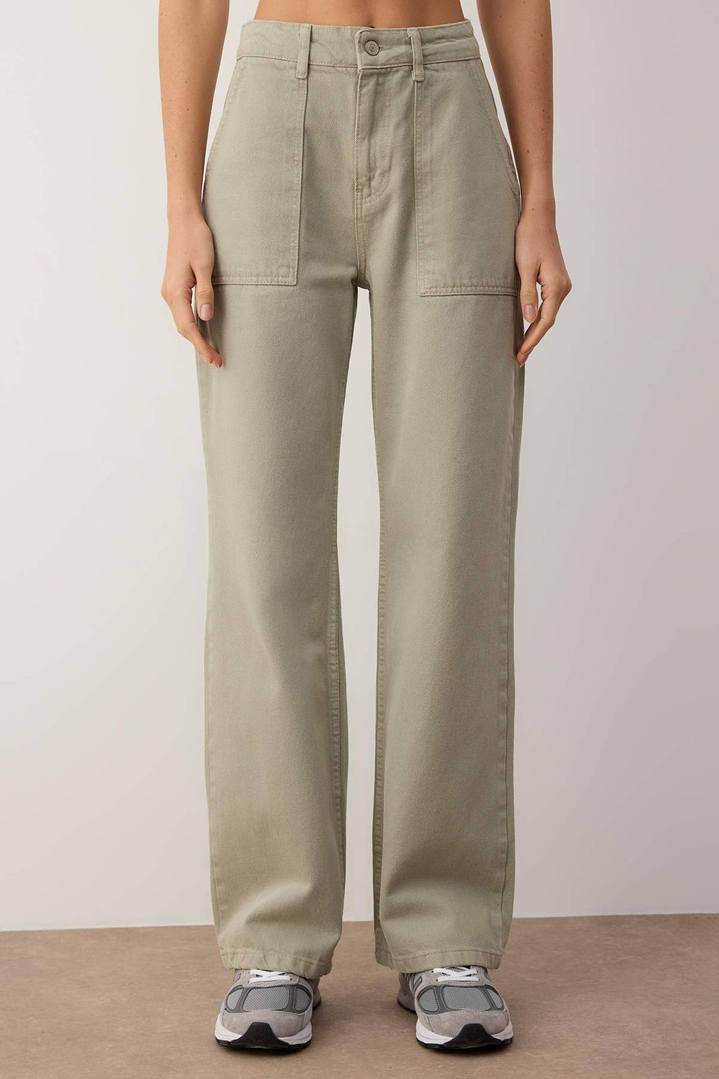 TRENDYOLMILLA Tas Cep Detayl? Yuksek Bel Wide Leg Jeans TWOAW22JE0595  фото 22