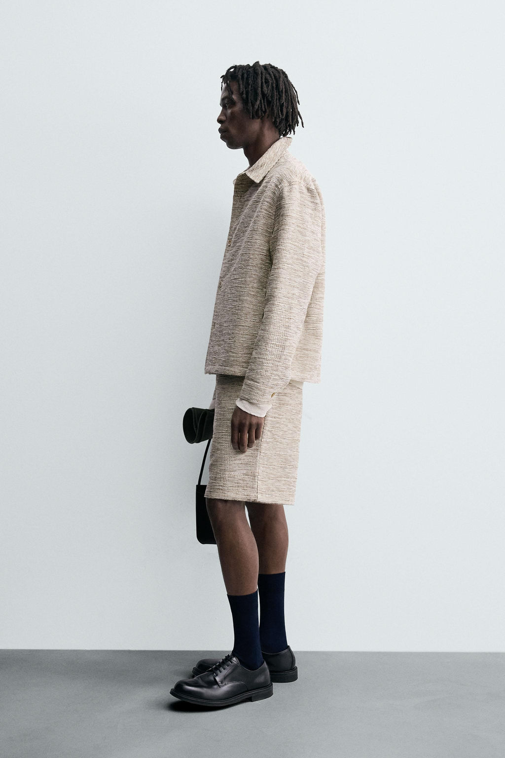 CONTRAST TEXTURED OVERSHIRT - Zara фото 4
