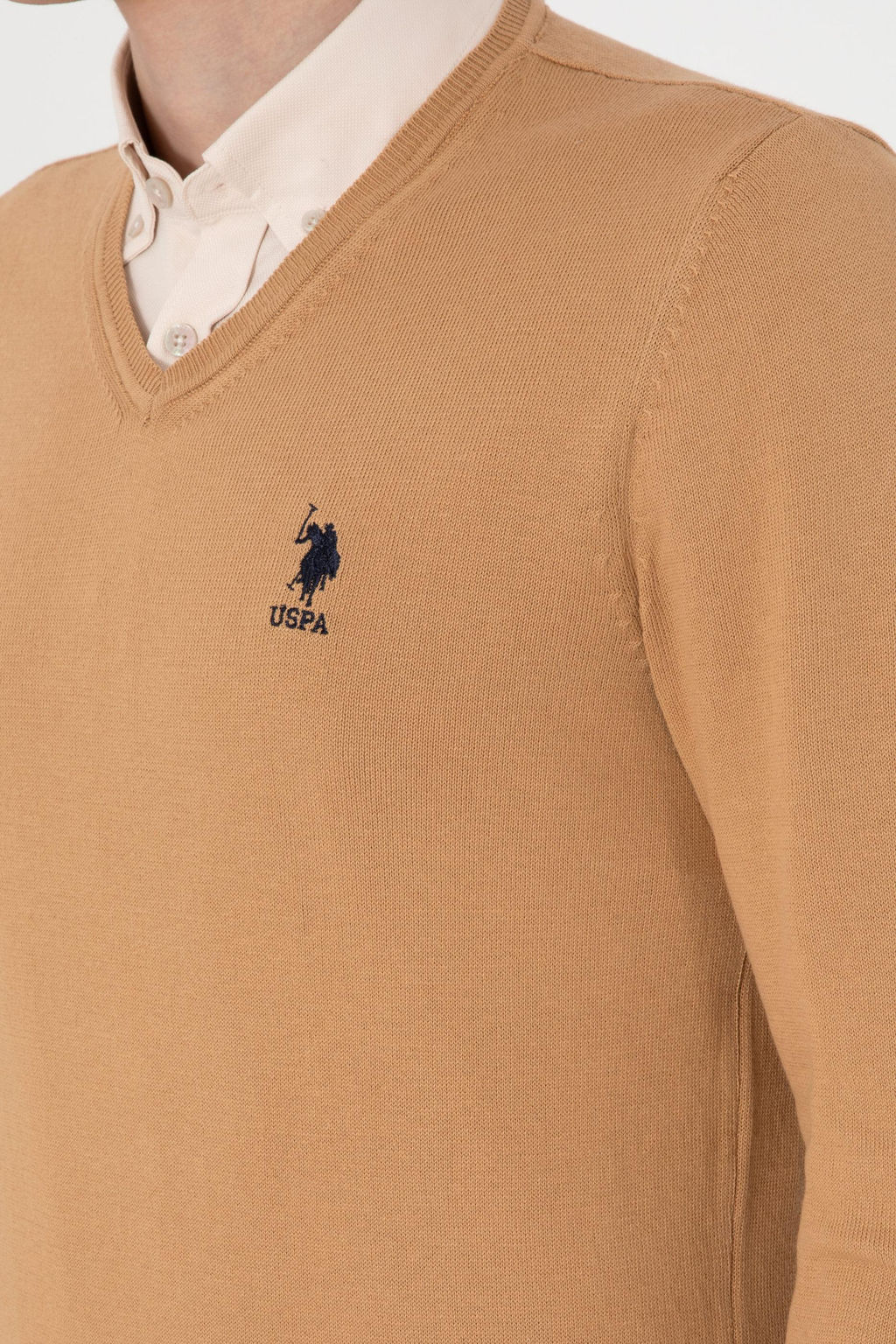Erkek Camel Basic Kazak - U.s. polo assn фото 7