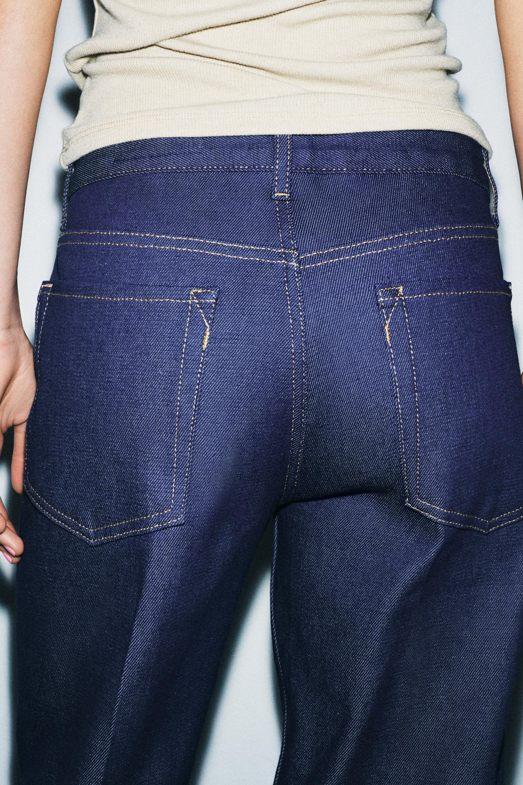ZW COLLECTION SELVEDGE LOW-RISE JEANS - Zara фото 11
