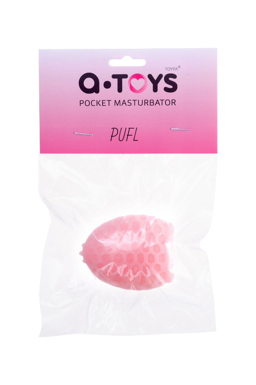 Мастурбатор A-Toys Pufl, розовый, ТРЕ, 6 см 2,7 см - Toyfa фото 6