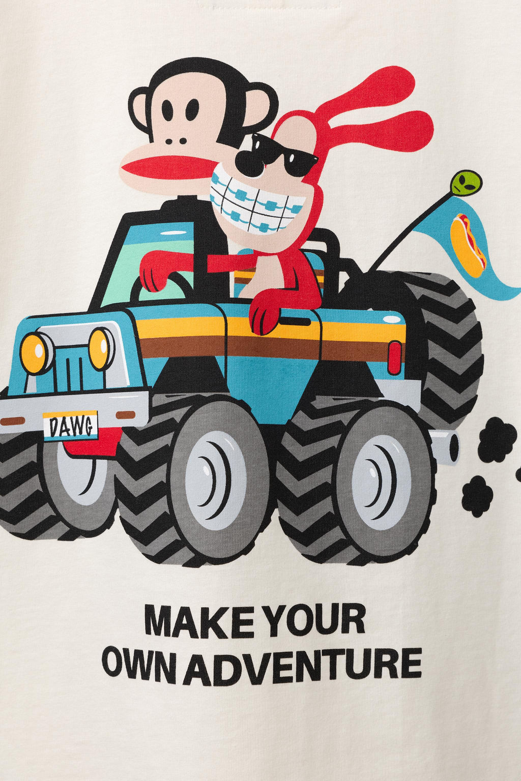 CAMISETA ESTAMPADA PAUL FRANK / Crudo claro - Zara фото 4